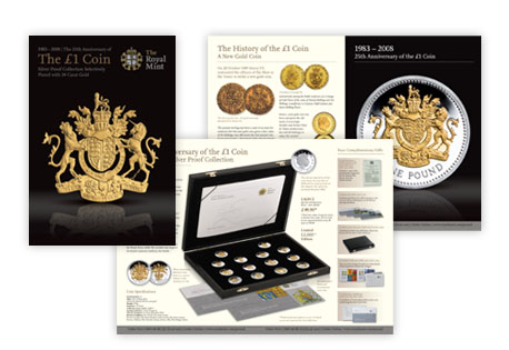 silver £1 Mailer